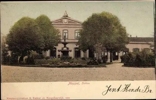 Ak Meppel Drenthe Niederlande, Bahnhof