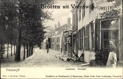 Ak Vrieswijk Utrecht, Oudesluis, Oostzijde