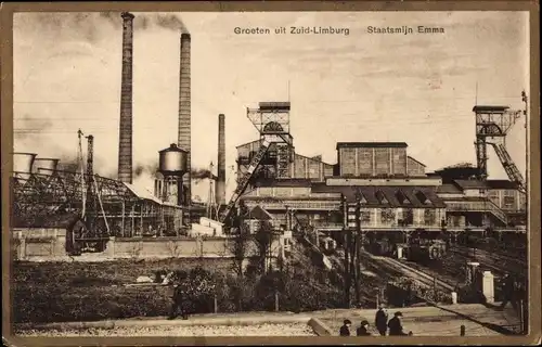 Ak Limburg Niederlande, Staatsmijn Emma