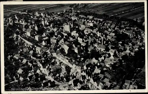 Ak Gerolzhofen in Unterfranken, Fliegeraufnahme