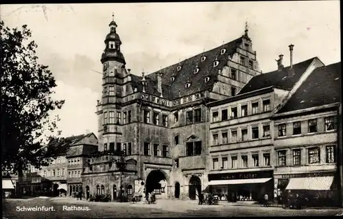 Ak Schweinfurt in Unterfranken Bayern, Rathaus