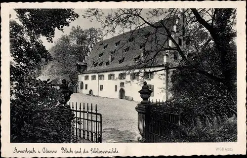 Ak Amorbach im Odenwald Unterfranken, Blick auf die Schlossmühle