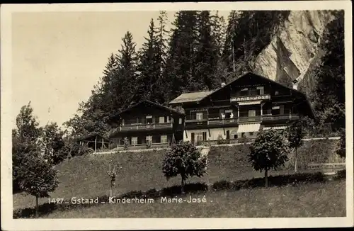 Ak Gstaad Saanen Kanton Bern, Kinderheim Marie-José