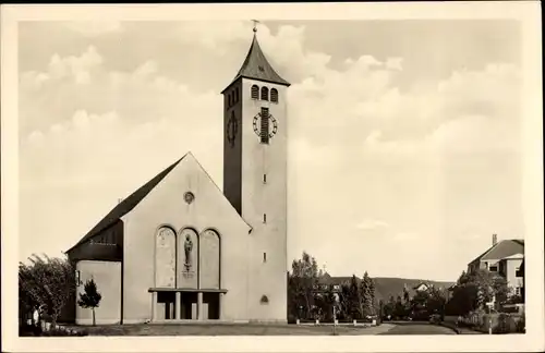 Ak Rüppurr Karlsruhe in Baden, Christ-König-Kirche