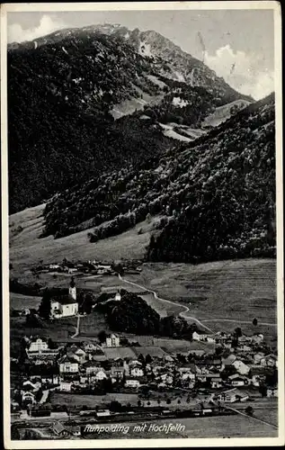 Ak Ruhpolding in Oberbayern, Gesamtansicht, Hochfelln