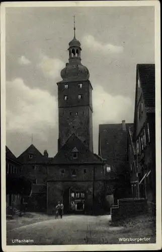 Ak Uffenheim in Mittelfranken, Würzburgertor
