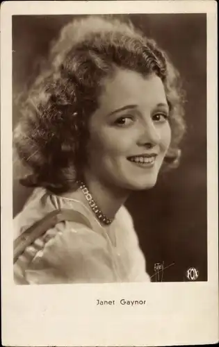 Ak Schauspielerin Janet Gaynor, Portrait