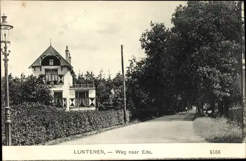 Ak Lunteren Ede Gelderland, Weg naar Ede, Villa