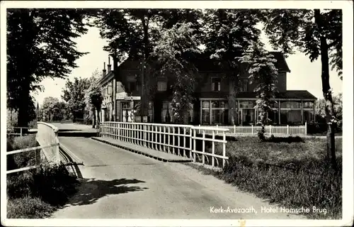 Ak Kerk Avezaath Buren Gelderland Niederlande, Hotel Hamsche Brug