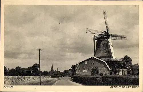 Ak Putten Gelderland, Blick auf das Dorf