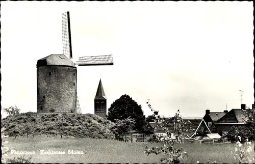 Ak Zeddam Gelderland Niederlande, Windmühle, Panorama