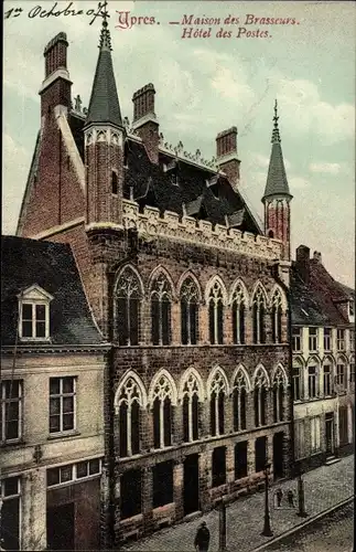 Ak Ypres Ypern Westflandern, Maison des Brasseurs