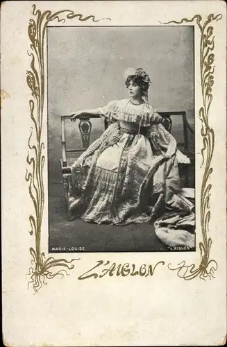 Ak Schauspielerin Marie Louise Derval, Portrait, L'Aiglon