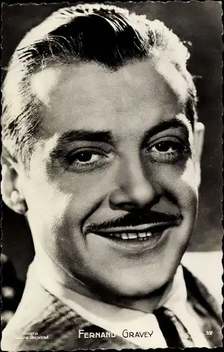 Ak Schauspieler Fernand Gravey, Carboplane, Portrait