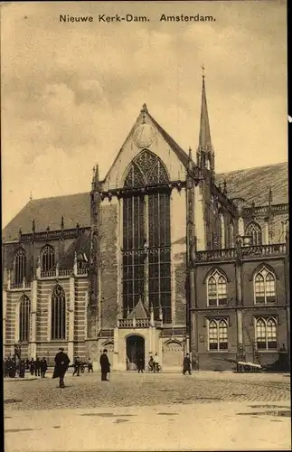 Ak Amsterdam Nordholland Niederlande, Kirche Dam.