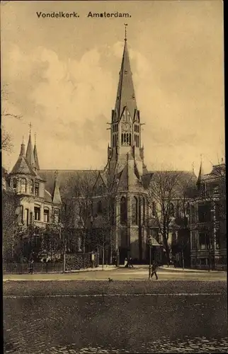 Ak Amsterdam Nordholland Niederlande, Vondelkerk