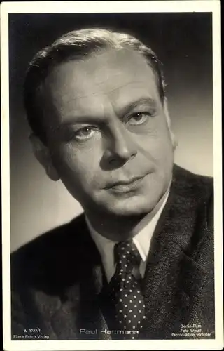 Ak Schauspieler Paul Hartmann, Portrait, Film Foto Verlag A 3722/1