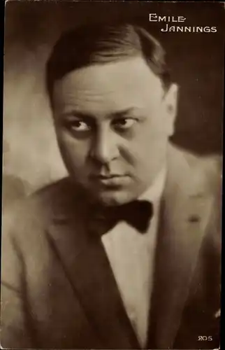 Ak Schauspieler Emil Jannings, Emile Jannings, Portrait