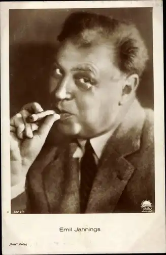 Ak Schauspieler Emil Jannings, Portrait