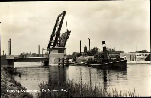 Ak Halfweg Zwanenburg Haarlemmermeer Nordholland, Nieuwe Brug