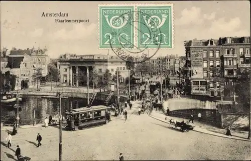 Ak Amsterdam Nordholland Niederlande, Haarlemmerpoort