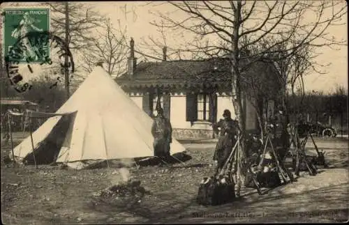 Ak Maisons Laffitte Yvelines, Lager, Wachhaus