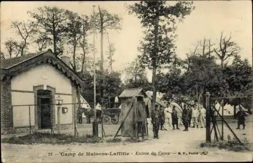 Ak Maisons Laffitte Yvelines, Lagereingang