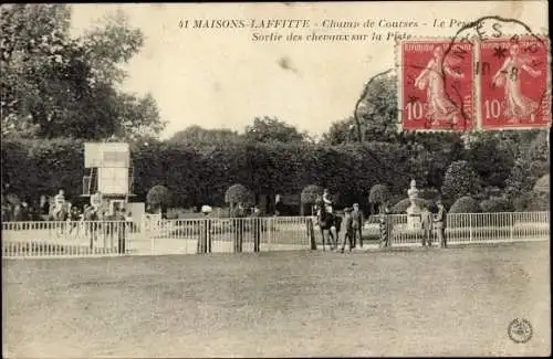 Ak Maisons Laffitte Yvelines, Rennbahn, Le Weighing