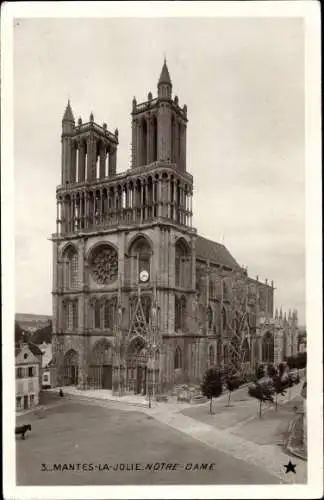 Ak Mantes la Jolie Yvelines, Notre Dame