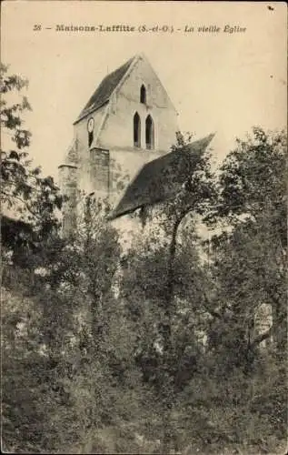 Ak Maisons Laffitte Yvelines, die alte Kirche