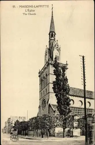 Ak Maisons Laffitte Yvelines, Kirche