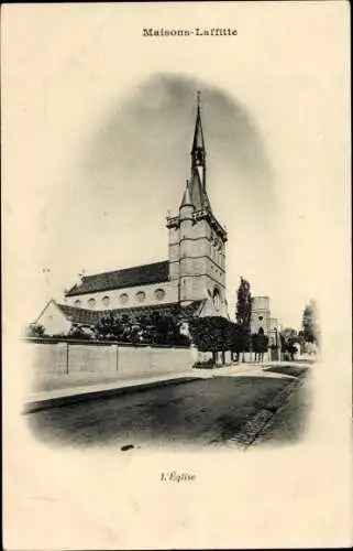 Ak Maisons Laffitte Yvelines, Kirche