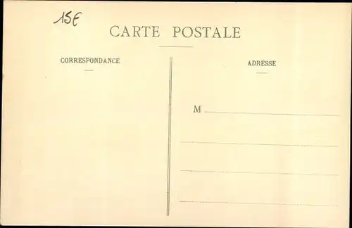 Postkarte Paris-V, Rue de l'Hôtel Colbert, Die große Seine-Flut Januar 1910