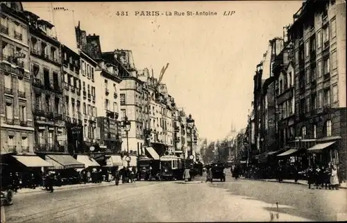 Ak Paris IV, Rue Saint-Antoine