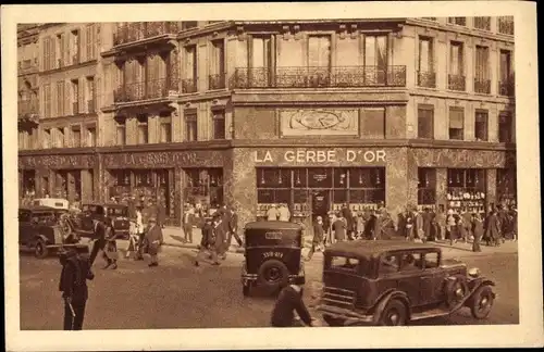 Ak Paris IV., La Gerbe d'Or, Rue de Rivoli, Autos