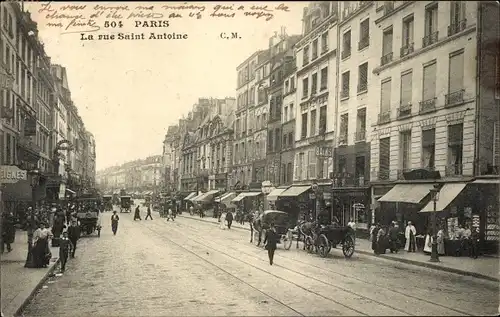 Ak Paris IV, Rue Saint-Antoine