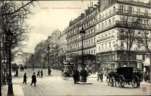 Ak Bourse de Paris II, Boulevard Montmartre