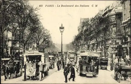 Pariser Börse Ak II, Boulevard des Italiens