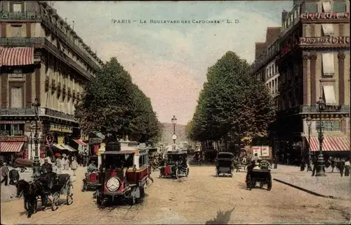 Ak Bourse de Paris II, Boulevard des Capucines