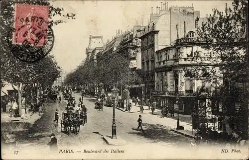 Pariser Börse Ak II, Boulevard des Italiens