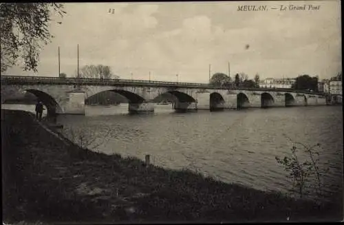 Ak Meulan und Yvelines, Le Grand Pont