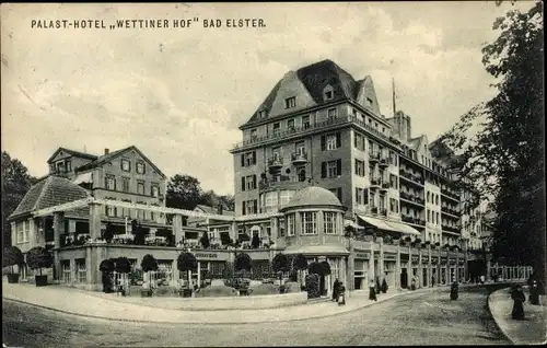 Ak Bad Elster im Vogtland, Palast-Hotel Wettiner Hof