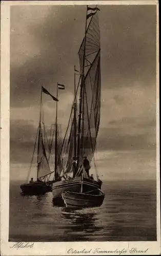 Ak Timmendorfer Strand in Holstein, Segelboote