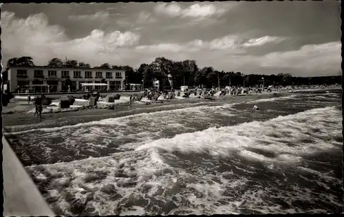 Ak Ostseebad Timmendorfer Strand, Blick vom Meer