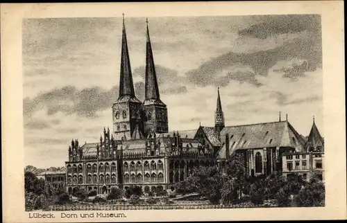 Ak Hansestadt Lübeck, Dom, Museum