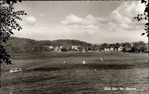 Ak Gremsmühlen Malente in Ostholstein, Dieksee, Segelboote, Schiff