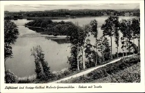 Ak Malente Gremsmühlen Ostholstein, Diecksee, Inseln