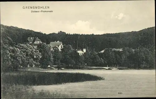 Ak Malente Gremsmühlen Ostholstein, Dieksee-Promenade