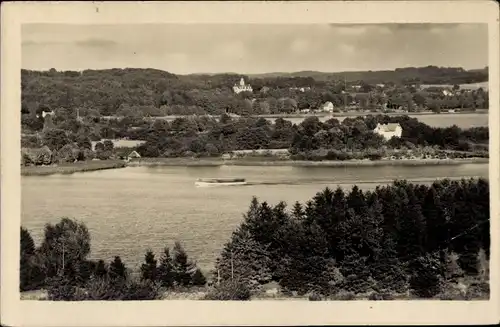 Ak Gremsmühlen Malente in Ostholstein, Kellersee mit Jugendherberge und Marinegenesungsheim