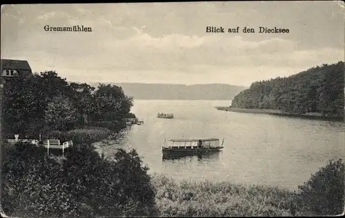 Ak Gremsmühlen Malente in Ostholstein, Dieksee, Boote